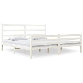 Rám postele biely masívna borovica 180 × 200 cm Super King, 3103729