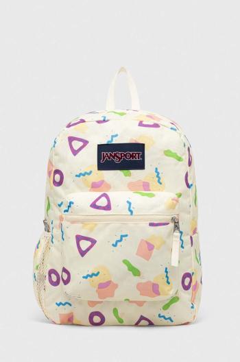 Ruksak Jansport béžová farba, veľký, vzorovaný