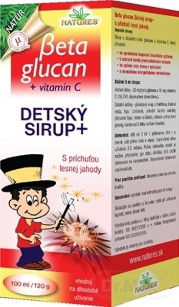 Natures Beta Glucan detský Sirup+