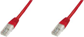 Digitus DK-1511-005/R RJ45 sieťové káble, prepojovacie káble CAT 5e U/UTP 0.50 m červená  1 ks