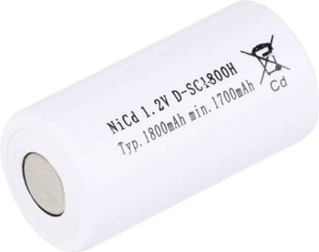 Mexcel SC1800H špeciálny akumulátor Sub-C odolné voči vysokým teplotám, Flat-Top Ni-Cd 1.2 V 1800 mAh