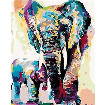 Maľovanie podľa čísel – Maľované slony (HRAmal00539nad)
