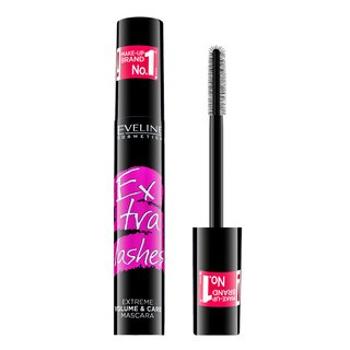 Eveline Extra Lashes Extreme Volume & Care Mascara riasenka pre predĺženie rias a objem Black 10 ml