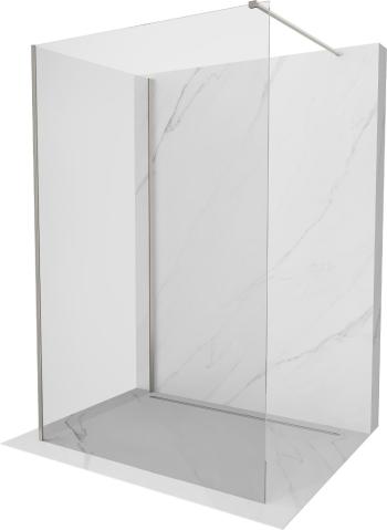 MEXEN/S - Kioto Sprchová zástena WALK-IN 120 x 90 cm, transparent, nikel kefovaná 800-120-212-97-00-090