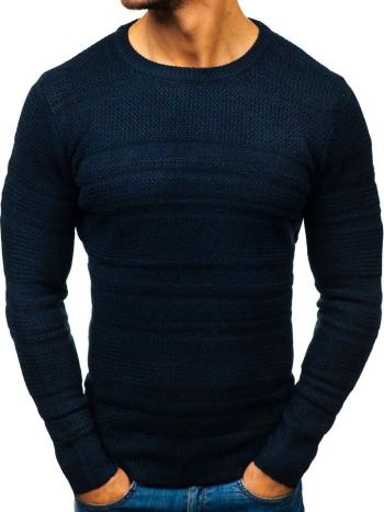 Tmavmodrý pánsky sveter BOLF H1805