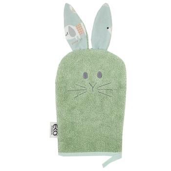 EKO Žinka bavlnená s uškami Bunny Olive green 20x15 cm