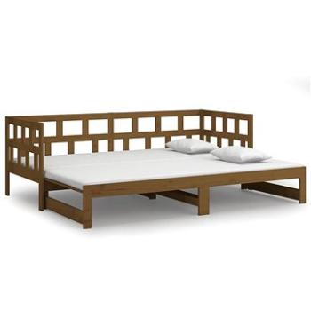 Výsuvná posteľ medovo hnedá masívna borovica 2× (80 × 200) cm, 820230