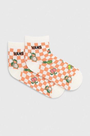 Ponožky Vans oranžová farba