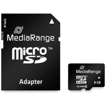 MEDIARANGE microSDHC 8 GB Class 10 + SD adaptér (MR957)