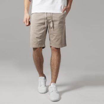 Urban Classics Stretch Twill Joggshorts sand - S