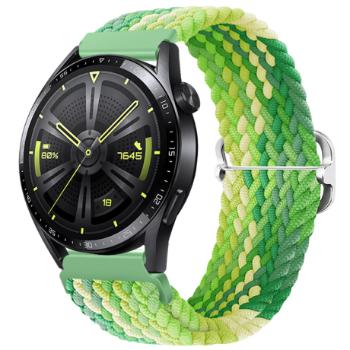 BStrap Elastic Nylon remienok na Huawei Watch GT/GT2 46mm, lime (SSG025C1012)