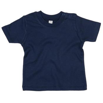 Babybugz Jednofarebné dojčenské tričko - Námornícka modrá | 3-6 mesiacov