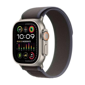 APPLE Watch Ultra 2 GPS + Cellular, 49mm Titanium Case with Blue/Black Trail Loop - M/L