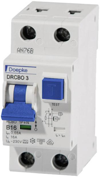 Doepke 09932102 prúdový chránič/elektrický istič    1-pólový 10 A 0.03 A 230 V