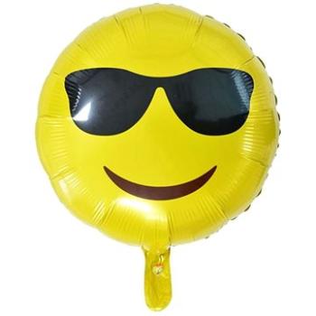 Balón fóliový smajlík – smile – okuliare – 45 cm (8595596311101)