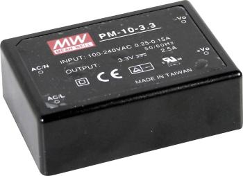Mean Well PM-10-3.3 sieťový zdroj AC/DC do DPS 3.3 V/DC 2.5 A 8 W