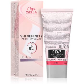 Wella Professionals Shinefinity Zero Lift Glaze demi-permanentná farba na vlasy odtieň 010/6 Lavender Flash 60 ml