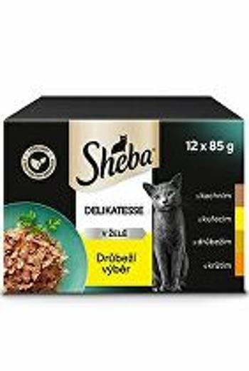 Sheba kapsa Výber hydiny v želé 12x85g