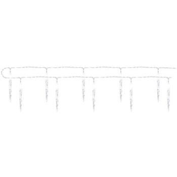 EMOS LED vánoční girlanda – 10x rampouch, 1,35 m, 2x AA, vnitřní, studená bílá, časovač (DCGC01)