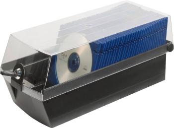 HAN  box na CD 60 CD / DVD / Blu-ray plast, polystyrol čierna 1 ks (š x v x h) 168 x 150 x 365 mm 9260-13