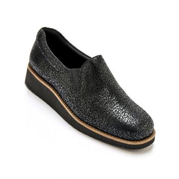 Blancheporte Kožené slip-on topánky čierna 38