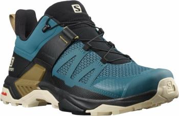 Salomon Pánske outdoorové topánky X Ultra 4 Mallard Blue/Bleached Sand/Bronze Brown 42
