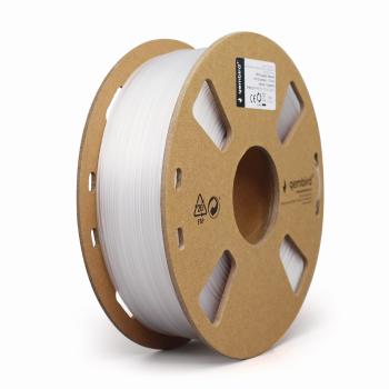 GEMBIRD 3D filament, PETG, 1,75mm, 1000g, 3DP-PETG1.75-01-W,  biela