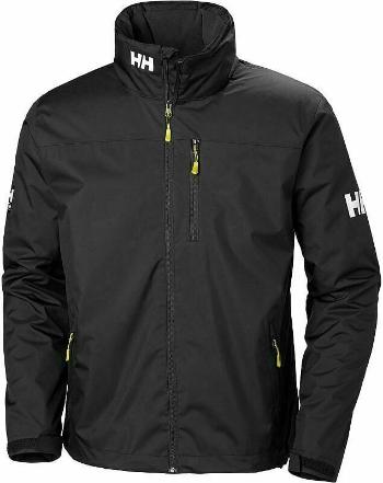 Helly Hansen Men's Crew Hooded Midlayer Sailing Jacket Jachtárska bunda Black XS