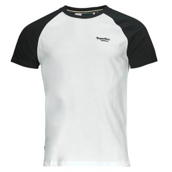 Superdry  ESSENTIAL LOGO BASEBALL TSHIRT  Tričká s krátkym rukávom Biela