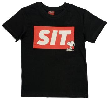 EPlus Chlapčenské tričko - Snoopy čierne Veľkosť - deti: 158
