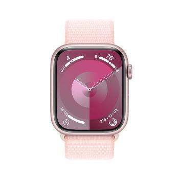 APPLE Watch Series 9 GPS 45mm hliníkové púzdro so športovým remienkom, Pink