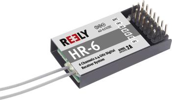 Reely HR-6 6-kanálový prijímač 2,4 GHz Zásuvný systém JR