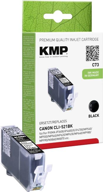 KMP Ink náhradný Canon CLI-521 kompatibilná  foto čierna C73 1509,0001