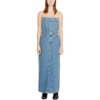 Calvin Klein Jeans  STRAPLESS MAXI J20J223742  Dlhé šaty Modrá