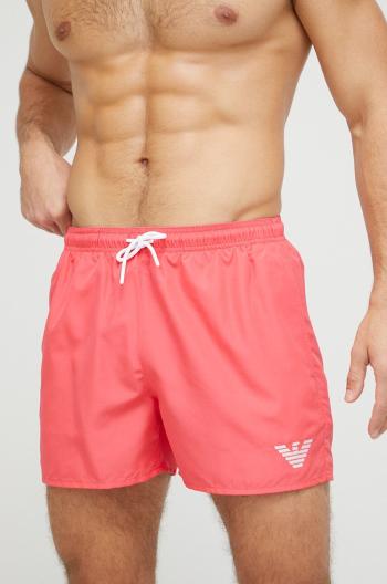 Plavkové šortky Emporio Armani Underwear oranžová farba