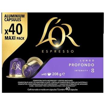 LOR Profondo 40 hliníkových kapsúl, – kompatibilné s kávovarmi Nespresso® (A000017093)