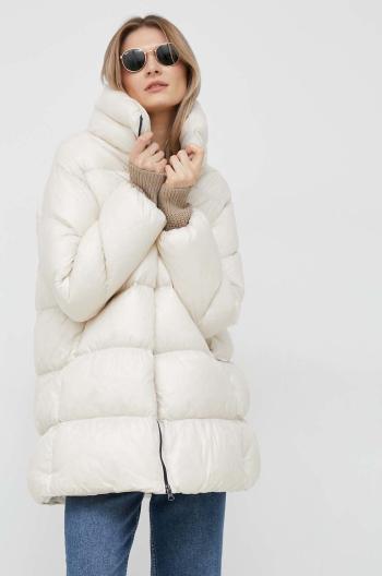 Páperová bunda Hetrego dámska, béžová farba, zimná