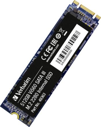 Verbatim Vi560 512 GB interný SSD disk SATA M.2 2280 M.2 SATA 6 Gb / s Retail 49363