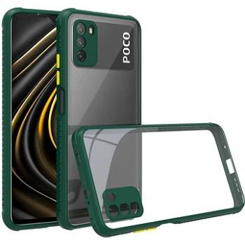 Hishell two colour clear case for Xiaomi POCO M3 green (HPC-10-Xiaomi POCO M3-green)