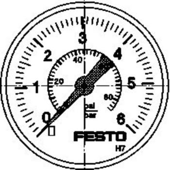 FESTO manometer 183899 MA-40-6-G1/4-EN  0 do 6 bar  1 ks