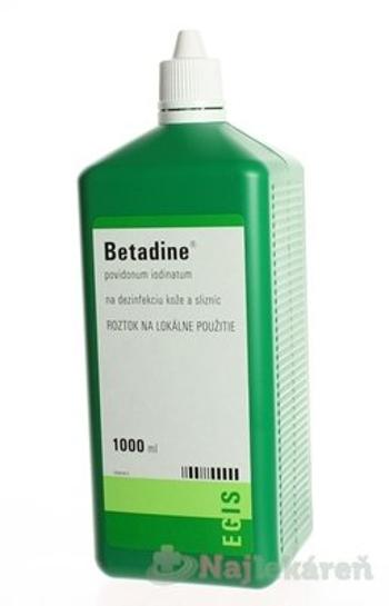 Betadine dezinfekčný roztok 100 mg/ml 1000 ml