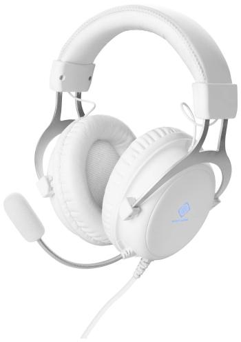 Deltaco Gaming GAM-030-W herný headset 2x 3,5 mm jack (mic./slu.), s USB káblový cez uši biela stereo