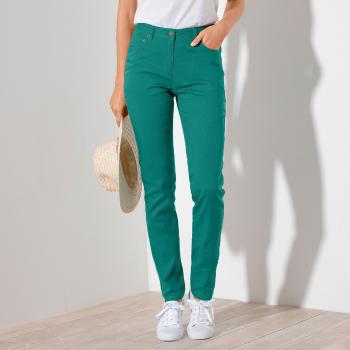 Blancheporte Úzke farebné nohavice zelená 50