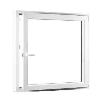 SKLADOVE-OKNA.sk - Jednokrídlové plastové okno PREMIUM, otváravo - sklopné pravé - 1100 x 1200 mm, barva biela