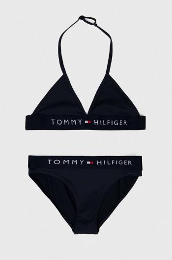 Dvojdielne detské plavky Tommy Hilfiger tmavomodrá farba