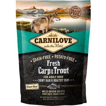 Carnilove fresh carp & trout shiny hair & healthy skin for adult dogs 1,5 kg (8595602527533)