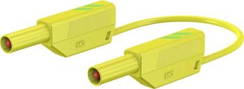 Stäubli SLK425-E/N bezpečnostné meracie káble [lamelový zástrčka 4 mm - lamelový zástrčka 4 mm] 0.75 m zelená, žltá 1 ks