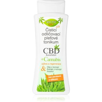 Bione Cosmetics Cannabis CBD čistiace a odličovacie pleťové tonikum s CBD 255 ml