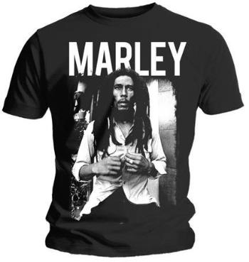 Bob Marley Tričko Logo Black/White 2XL