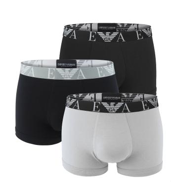 EMPORIO ARMANI - boxerky 3PACK stretch cotton nero & pietra combo - limited edition-XXL (98-102 cm)